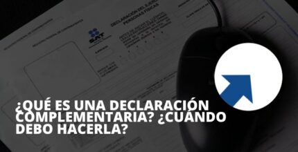 declaracion complementaria