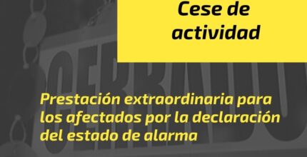 prestacion por cese de actividad