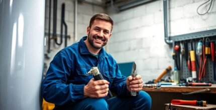 como instalar valvula de descarga termica